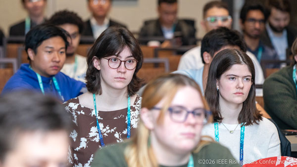 Students at the IEEE Rising Stars conference. Students at the IEEE Rising Stars conference.